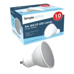 10 Pack GU10 LED Bulbs - 40w Replacement