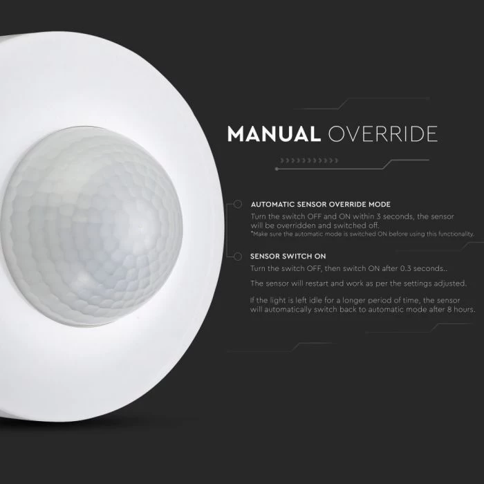 PIR Sensor, Surface Mounted, With Manual Override 6 PIR Sensor, Surface Mounted, With Manual Override - Image 6