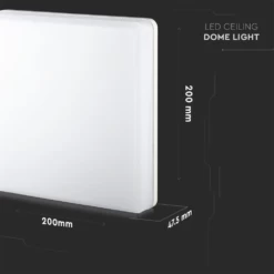 15W Square LED Dome/Bulkhead, Ceiling Light 6500K -LED Downlights Store 13909 d 2 jpg