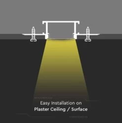 2m, Plaster In Aluminium LED Profile, 2000x61.5x14MM -LED Downlights Store 2022 07 20 12 26 11 vt 8101 mounting kit wit