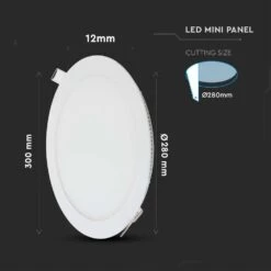 Pack Of 10 Circular 24w LED Panel, 300mm Diameter -LED Downlights Store 214872 d