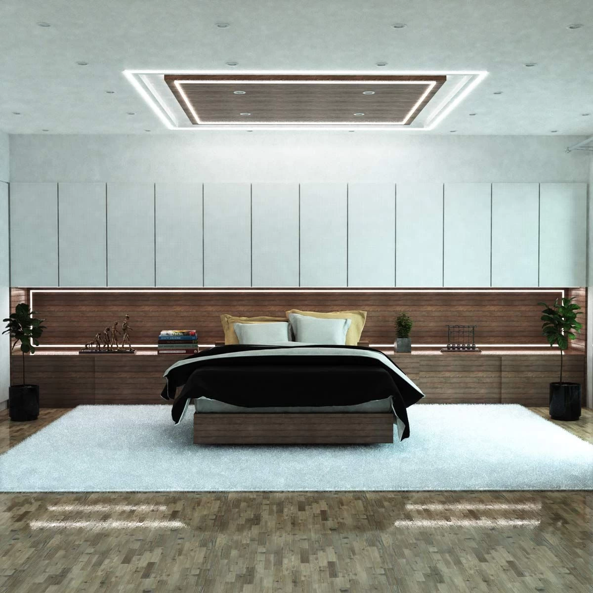 Black Aluminium Surface Mounted Profile, 2m Long With Cover & End Caps 2 Black Aluminium Surface Mounted Profile, 2m Long With Cover & End Caps - Image 2