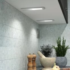 Super Slim 3.5w LED Cabinet Light, Natural White 4000K -LED Downlights Store 3.5w slimline led under cabinet light lifestyle 2