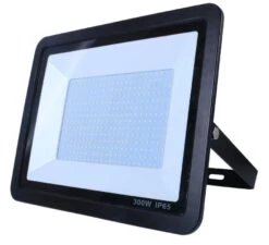 300w LED Floodlight In Black Finish, Cool White