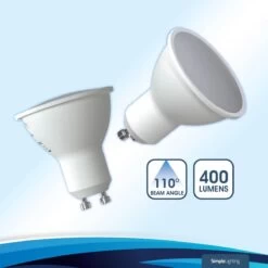 50 Pack GU10 LED Bulbs - 40w Replacement -LED Downlights Store 361536549 1687 50pk 3