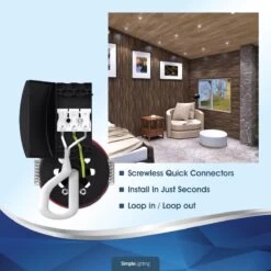 Pack Of 25 GU10 Tilt Fire Rated Downlights With A Brushed Chrome Finish -LED Downlights Store 373921436 frts 5 1