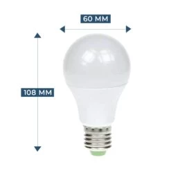 3 Pack - 7w E27 Screw LED Bulb, Dimmable Warm White -LED Downlights Store 4379 3pk 4