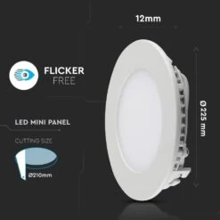 Circular LED Panel 18w, 225mm Diameter - Warm, Cool Or Natural White LED -LED Downlights Store 4860 d 789