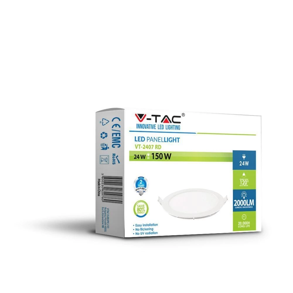 Circular 24w LED Panel, 300mm Diameter, Cool, Warm Or Natural White LED 2 Circular 24w LED Panel, 300mm Diameter, Cool, Warm Or Natural White LED - Image 2