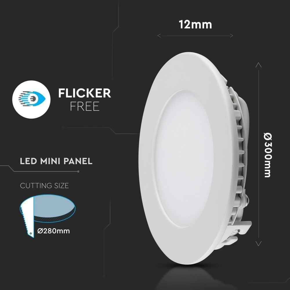 Circular 24w LED Panel, 300mm Diameter, Cool, Warm Or Natural White LED 3 Circular 24w LED Panel, 300mm Diameter, Cool, Warm Or Natural White LED - Image 3