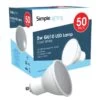 50 Pack GU10 LED Bulbs - 40w Replacement