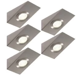 Pack Of 5 Wedge Shaped, LED Under-Cabinet/Shelf Lights Including Transformer - Cool Or Warm White