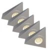 Pack Of 5, Triangle, LED Under Cabinet Or Shelf Lights - Including Transformer