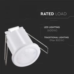 PIR Sensor, Recessed - White Body -LED Downlights Store 6608 i2 311