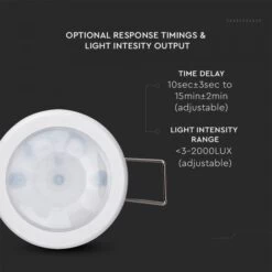 PIR Sensor, Recessed - White Body -LED Downlights Store 6608 i3 312