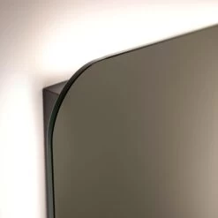 Harbour 800x500mm LED Bathroom Mirror, Black, With Shelf -LED Downlights Store 700x700 se30098p0 harbour cct natural