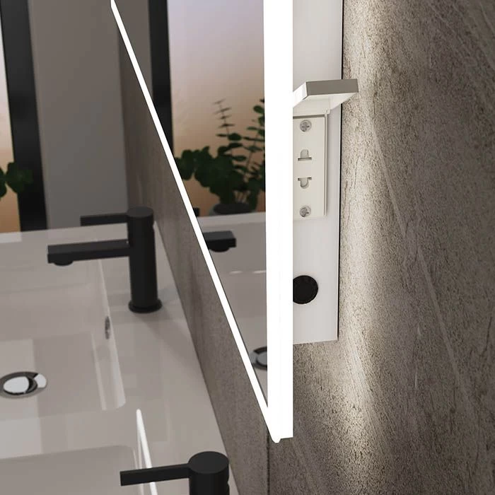 Glimmer Pro, Dimmable LED Bathroom Mirror With Shaver Socket 2 Glimmer Pro, Dimmable LED Bathroom Mirror With Shaver Socket - Image 2