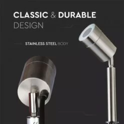 Garden Spike Light, GU10, Stainless Steel Body -LED Downlights Store 7518 7