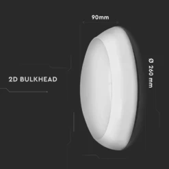 8W Full Round Dome Light - 2D Bulkhead -LED Downlights Store 815 d 87 jpg