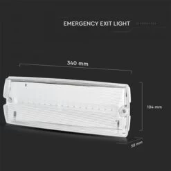 3w LED Emergency Bulkhead Light, Maintained/Non-Maintained -LED Downlights Store 8437 d 17