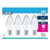4 X Status 8w LED Candle Bulbs, 806 Lumens, Warm White B22