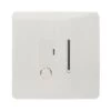 Trendi Artistic Modern Glossy Screwless Fused Spur Switch White