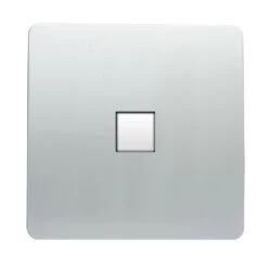 Trendi 1 Gang CAT 5 Or 6 Artistic Modern Glossy Screwless PC Socket Silver