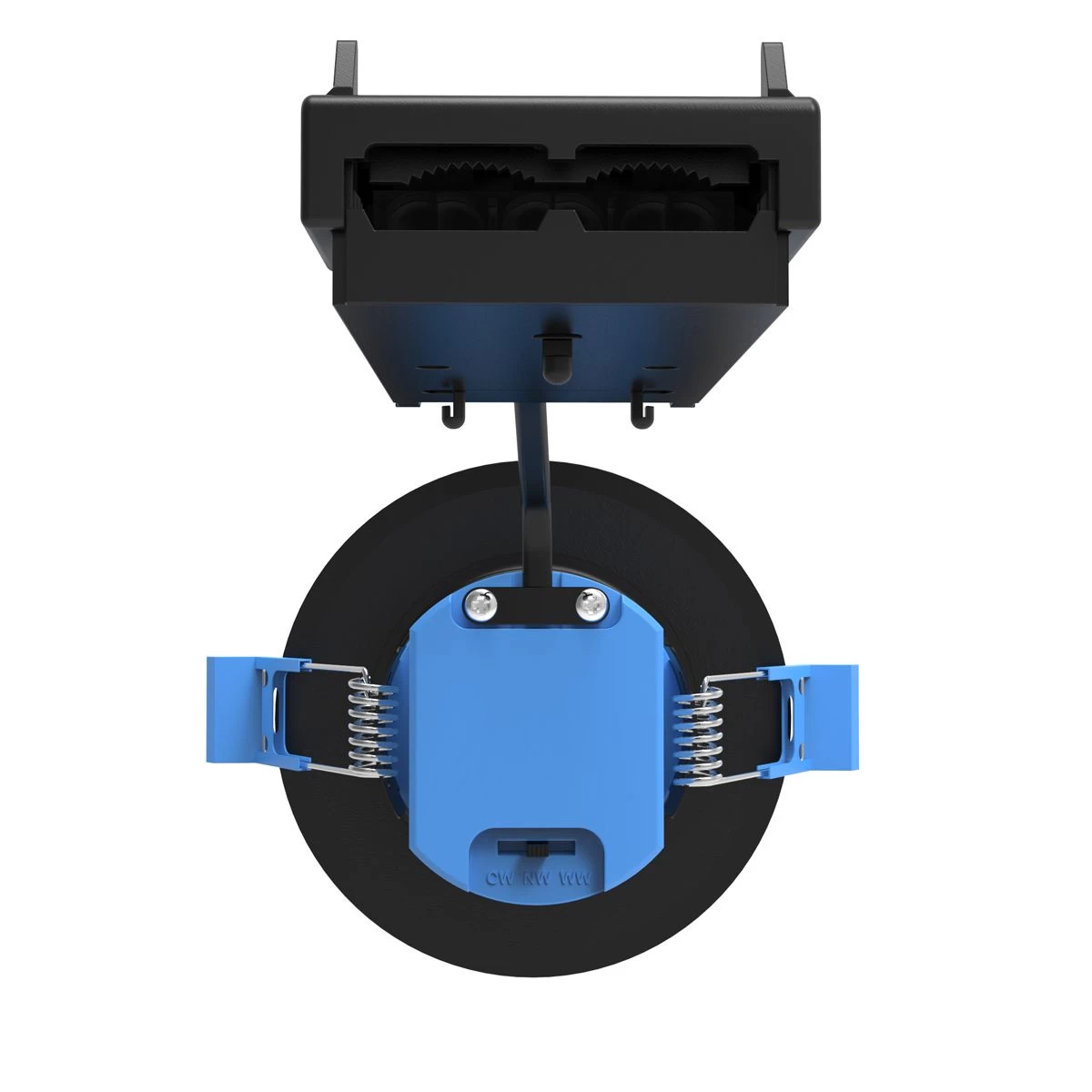 Pack Of 25 6w, Colour Adjustable Fire Rated Downlights, Matt Black - Image 5