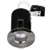 IP65, Shower Fixed, Fire Rated Downlight - Black Chrome Finish