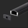 Surface Mounted Black Aluminium Profile