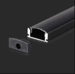 Surface Mounted Black Aluminium Profile
