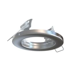 Pack Of 25 Recessed GU10 Spot Light In Brushed Chrome Finish -LED Downlights Store brushed chrome bezel 1 1