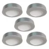 5 X 230v Brushed Chrome Surface/Recessed Mounted Under-Cabinet Lights