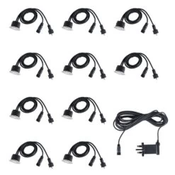 10 X 40mm IP67 LED Decking Lights - White, Warm White Or Blue LED -LED Downlights Store cables and supply decking light