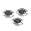 Pack Of 3 Cairns Stainless Steel LED Solar Path/Deck Lights
