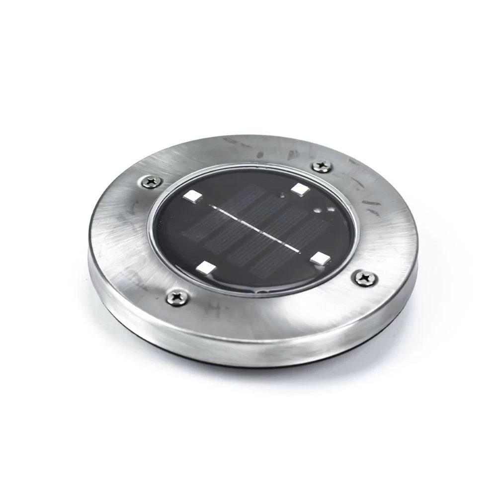 Pack Of 3 Cairns Stainless Steel LED Solar Path/Deck Lights 2 Pack Of 3 Cairns Stainless Steel LED Solar Path/Deck Lights - Image 2