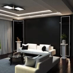 COB (Dotless) LED Strip Light Kit, Includes LED Driver -LED Downlights Store cob ip20 14w living room lifestyle nw camera 1 compressed