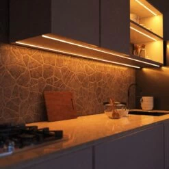 IP67 Dotless, Waterproof COB LED Strip , CRI 90, Cool, Natural Or Warm White Light -LED Downlights Store cob ip67 14w kitchen strip lighted only 2700k camera 3 compressed