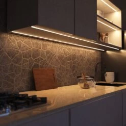 IP67 Dotless, Waterproof COB LED Strip , CRI 90, Cool, Natural Or Warm White Light -LED Downlights Store cob ip67 14w kitchen strip lighted only 4000k camera 3 compressed