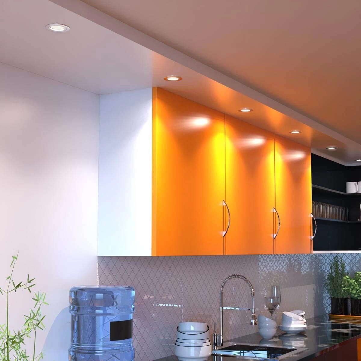 Pack Of 25 Fire Rated Fixed GU10 Downlights In A Brushed Chrome Finish 7 Pack Of 25 Fire Rated Fixed GU10 Downlights In A Brushed Chrome Finish - Image 7