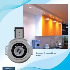 Pack Of 50 GU10 Fire Rated Fixed Downlights In A Brushed Chrome Finish 20 Pack Of 50 GU10 Fire Rated Fixed Downlights In A Brushed Chrome Finish -LED Downlights Store die cast fire rated downlight brushed chrome finish 2