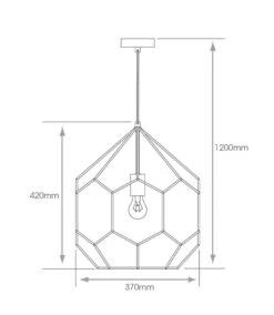 Deco E27 Pendant Light -LED Downlights Store dimensions black pendant light
