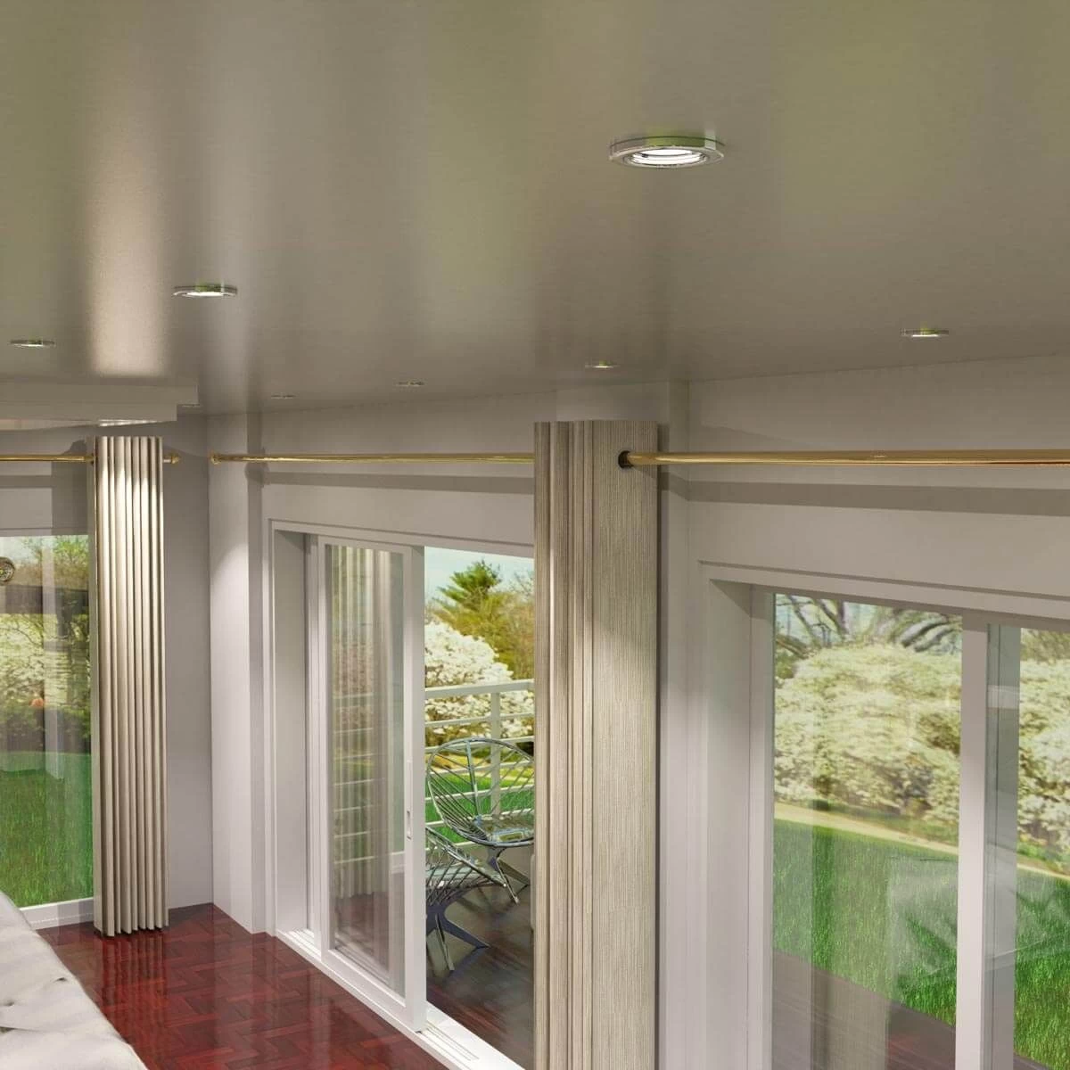 Pack Of 10 Recessed GU10 Spot Light In Brushed Chrome Finish 4 Pack Of 10 Recessed GU10 Spot Light In Brushed Chrome Finish - Image 4