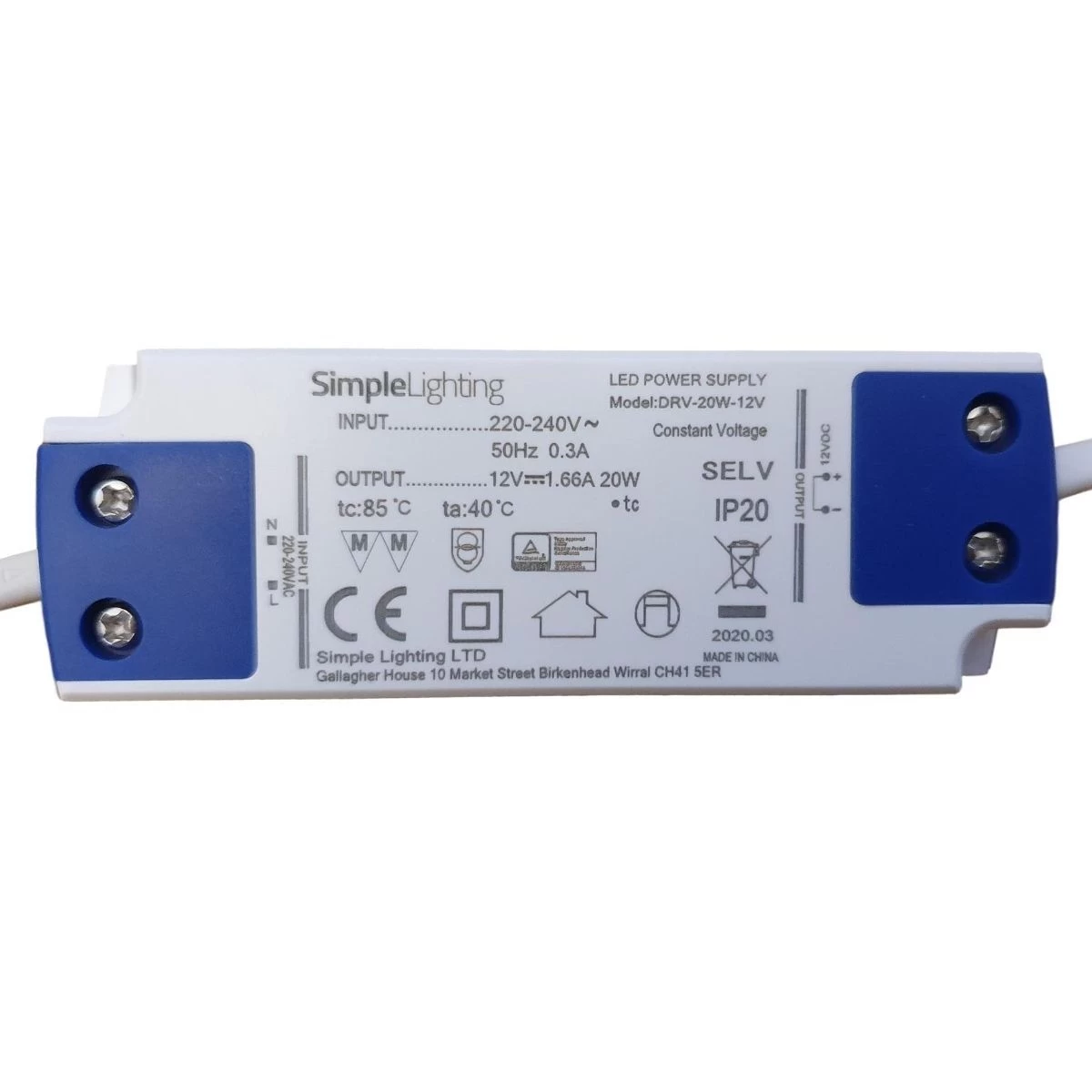 20w 12Vdc LED Power Converter With 6 Way Distributor 2 20w 12Vdc LED Power Converter With 6 Way Distributor - Image 2