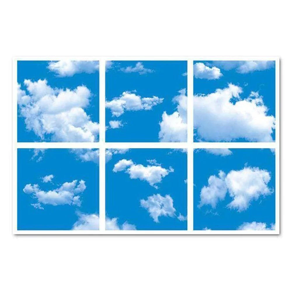 Set Of 6, Sky Cloud LED Panel Lights 1 Set Of 6, Sky Cloud LED Panel Lights