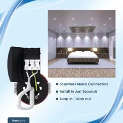 Pack Of 10 Fixed Fire Rated GU10 Downlights With A Polished Chrome Finish -LED Downlights Store fixed fire rated gu10 downlights installation details