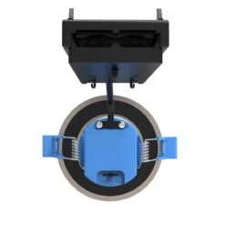 Pack Of 10 6w, Colour Adjustable Fire Rated Downlights, Brushed Chrome -LED Downlights Store fr 6w led product brushed chrome closed 4 compressed 1