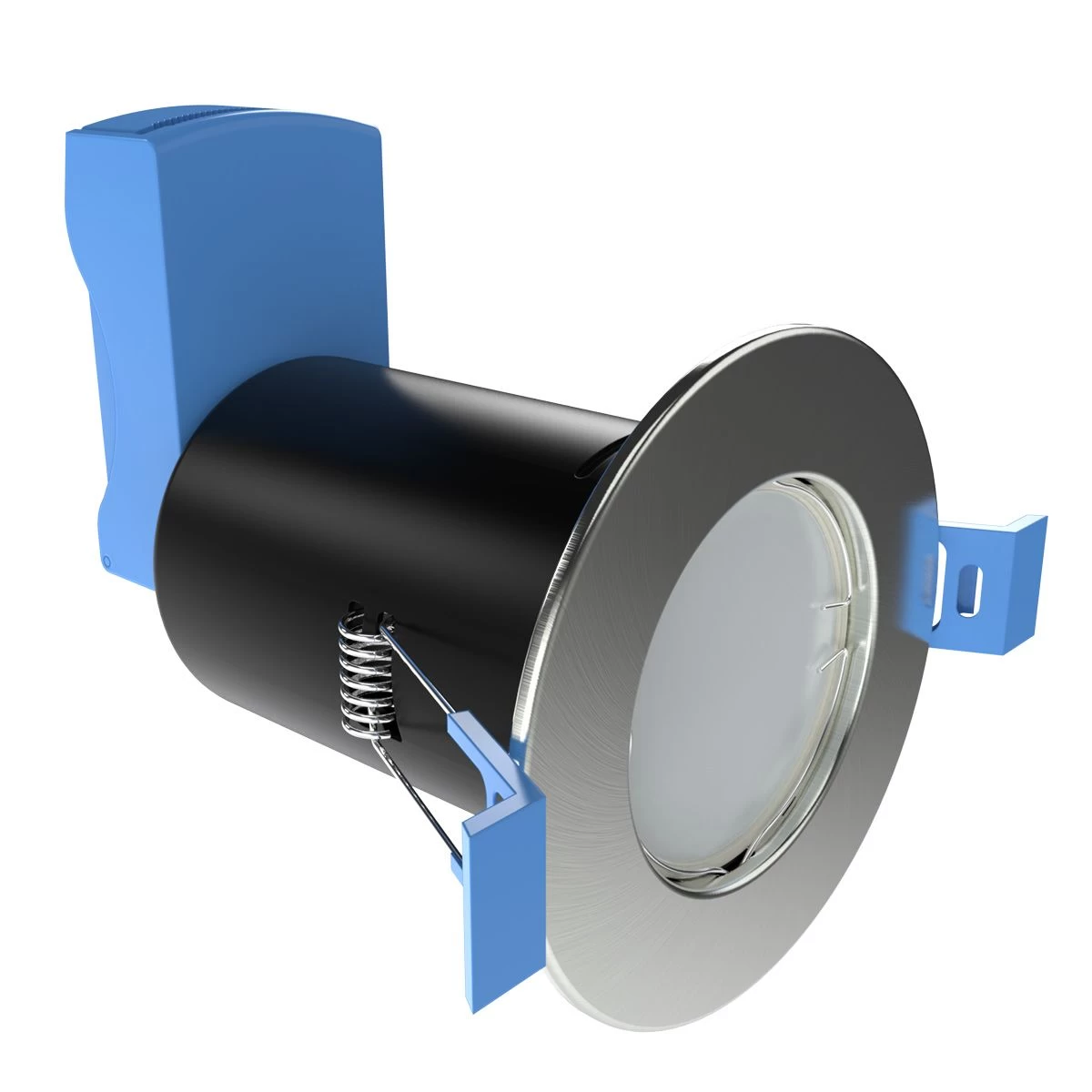 Multi Pack Of 10 Fire Rated Downlights With Quick Connectors - Brushed Chrome/Satin Nickel 9 Multi Pack Of 10 Fire Rated Downlights With Quick Connectors - Brushed Chrome/Satin Nickel - Image 9