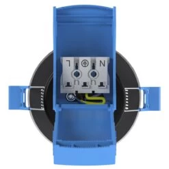 Multi Pack Of 25 Fire Rated Downlights - Polished Chrome, With Quick Connectors -LED Downlights Store fr gu10 k product chrome blue clips chrome bulb open back compressed 2