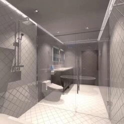 Pack Of 25, 8w LED Fire Rated Downlight, Matt Black Bezel 27 Pack Of 25, 8w LED Fire Rated Downlight, Matt Black Bezel -LED Downlights Store fr led cct bathroom 4000k black compressed scene 2.1450 1 1